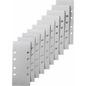 Strisce abrasive LUX Comfort K120, set da 10 per levigatrice orbitale, forate.