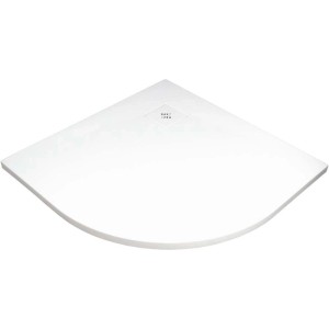 Piatto doccia acrilico semicircolare Idrostile 90x90 cm bianco