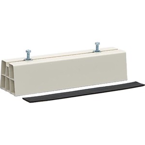 t.b.t. per climatizzatori: Staffa beige con viti e smorzatore nero.