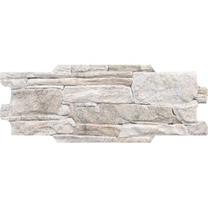 Piastrella da rivestimento t.b.t. effetto pietra, beige-grigio.