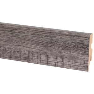 Battiscopa in rovere 67202, 60x20x2600 mm, zoccolino in HDF effetto rovere per transizione pavimento-parete.
