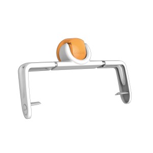 t.b.t. per l'organizzazione della cucina. Supporto bianco con dettaglio arancione.