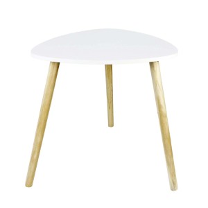 Tavolino in mdf bianco 48x48xH46 cm