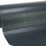 Rotolo di pavimentazione in PVC t.b.t. con texture a bottoni, colore grigio scuro.