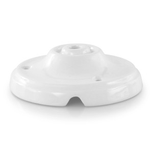 Rosone a soffitto bianco per lampade, parte della categoria componenti per lampadari.