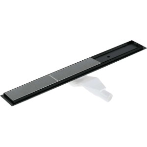 Canaletta scarico doccia lineare Idrostile reversibile 100 cm nero
