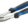 Pinza a pappagallo LUX Classic, 240 mm, con manici blu e neri per afferrare e allentare.
