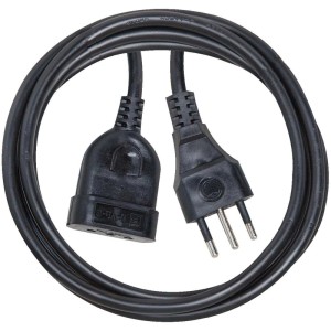 Prolunga plastica brennenstuhl® 10A 2m nero IT
