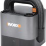 Worx WX030.9 Solo aspirapolvere a batteria, aspiratore portatile compatto grigio e nero.