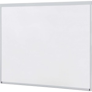 t.b.t. per la protezione solare, superficie rettangolare bianca con cornice argentata.