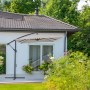 Ombrellone da giardino a palo decentrato Duaba 2x3 m ecrù