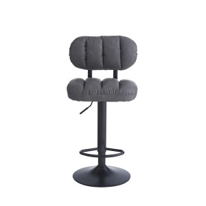 Sgabello estensibile Tati 43x40x61/81 cm Grigio