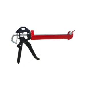 t.b.t. Pistola per cartucce, rosso/nero, per silicone e acrilico