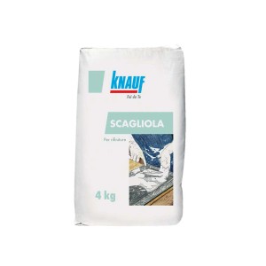 Knauf Scagliola stucco, sacco da 4kg, per lavori di stucco e riparazioni.