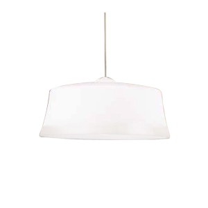 Lampada a sospensione bianca t.b.t. per interni.