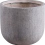Vaso per piante Vebron marrone chiaro, diametro 35 cm, con texture discreta per giardino e balcone.