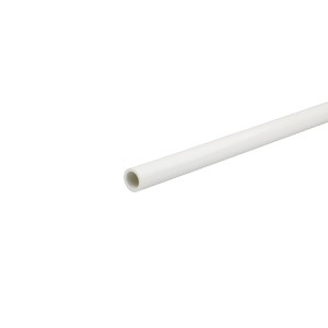 Tubo rotondo bianco Arcansas, 1 cm x 260 cm, in PVC.