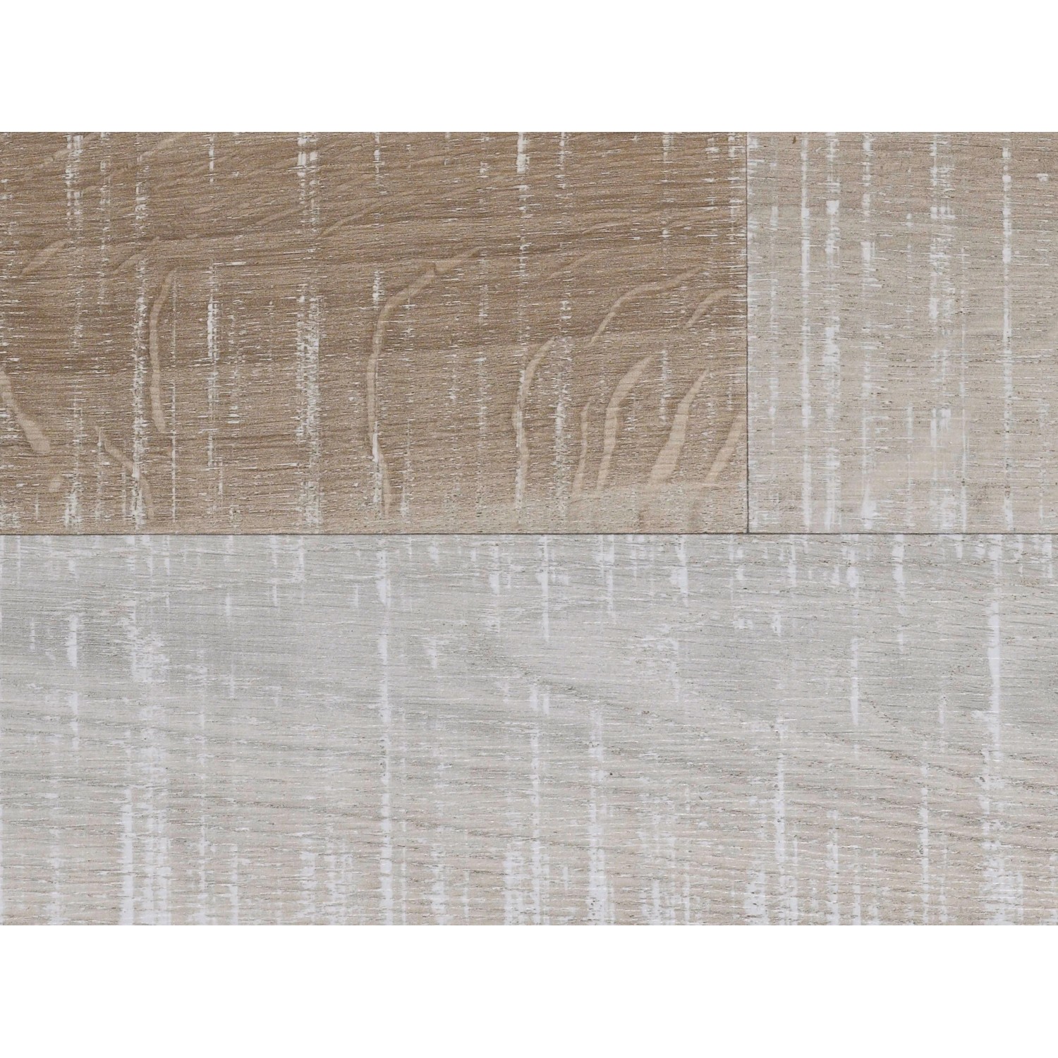 Pavimento laminato Comfort Rovere Mixed, effetto legno chiaro, senza giunture e facile da pulire.