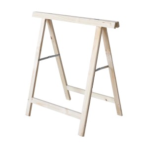 Cavalletto in legno t.b.t. per lavori di costruzione e altro. Uso versatile.