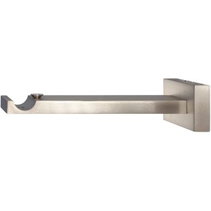 Supporto per bastone per tende Mydeco Next, effetto acciaio inox, per aste da 1,6 cm.