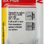 Fischer SX Plus tasselli 4x20 con viti, 25+25 pezzi, per fissaggi sicuri.