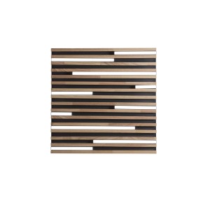 Plafoniera LED Kuma legno 40W CCT 2700/3200/4000K L50x50xH5,2 cm nera