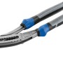 Pinza a pappagallo professionale LUX, 240 mm, con manico blu-grigio. Pinza per afferrare, stringere e allentare.