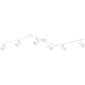 Barra 6 faretti Robby Globo 35 W 1800x100 mm bianco