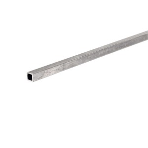 Tubo quadrato Arcansas, 3 cm x 200 cm, in acciaio.