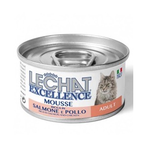 Cibo umido per gatti Monge Lechat Mousse Adult salmone e pollo 85 gr