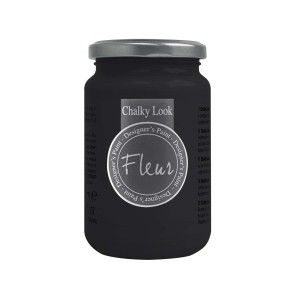 Pittura a gesso Fleur in barattolo di vetro, colore scuro per progetti fai-da-te.
