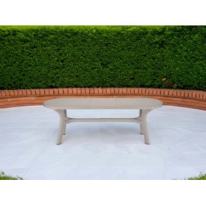 Tavolo allungabile da giardino Pagoda in plastica 180-230x90x72,5 cm