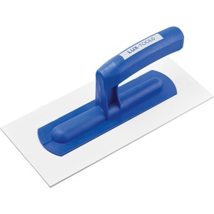 Lisciatrice in plastica LUX Classic con manico blu per lisciare intonaco e stucco.