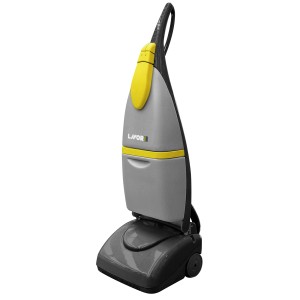 Macchina a vapore Lavor grigia con dettagli gialli.