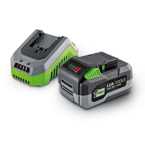 LUX 1 PowerSystem Starter Set: batteria 20 V 4 Ah con caricabatterie per elettroutensili.