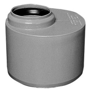 Raccordo di transizione per tubi HT, grigio, per tubi di scarico.