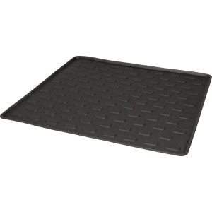 Tappetino baule antracite in PE robusto, 85x90 cm, con profilo antiscivolo. Protegge il bagagliaio auto dallo sporco.