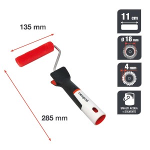 Nespoli Mini rullo per pittura Soft Touch Teflon 11 cm