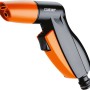 Pistola per irrigazione Claber arancione e nera.