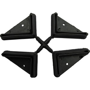 Connettori angolari neri per scaffali, t.b.t.