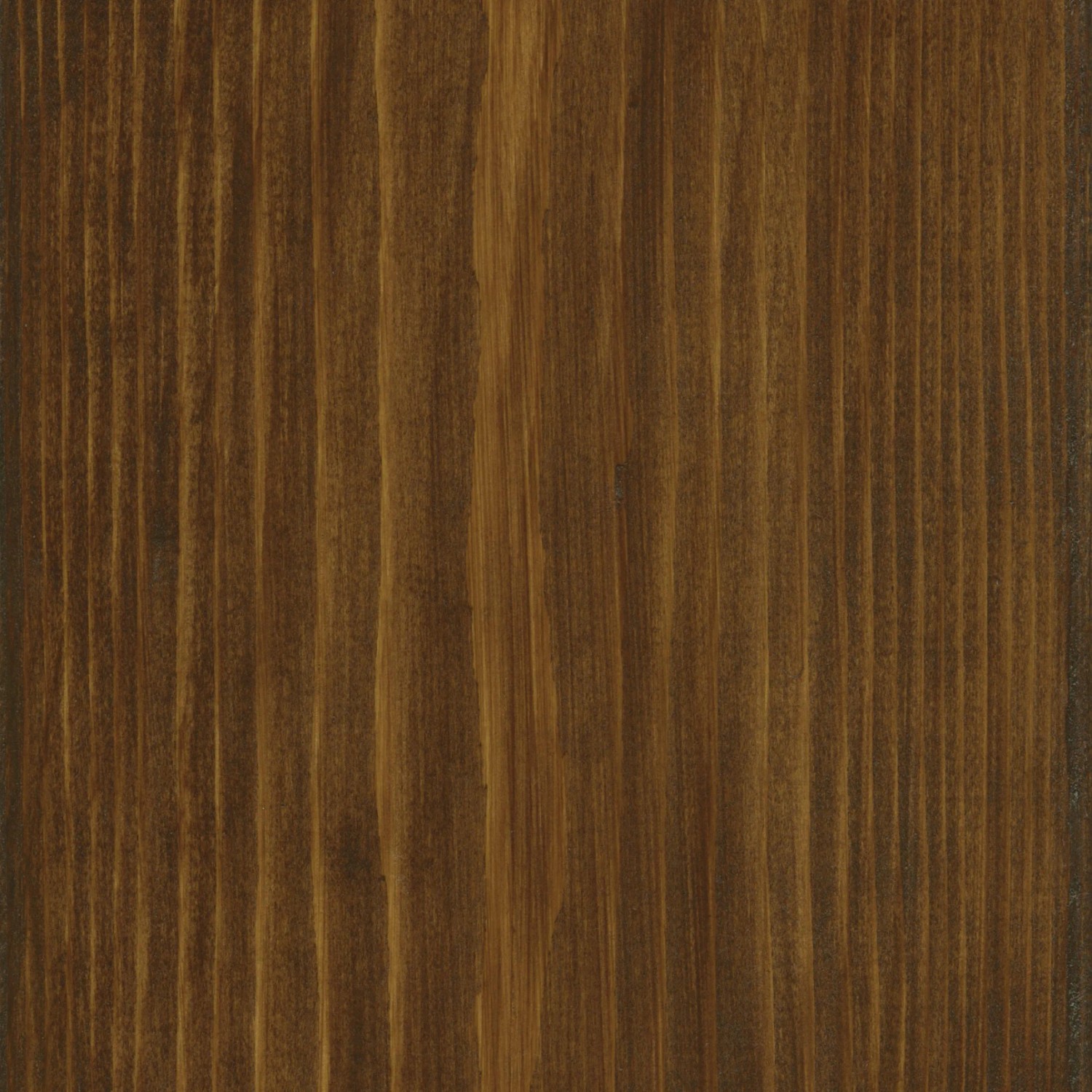 Superficie in legno trattata con impregnante per interni OBI noce scuro.