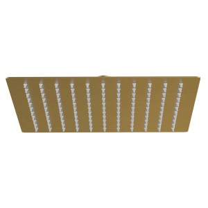 Soffione doccia color oro per accessori doccia