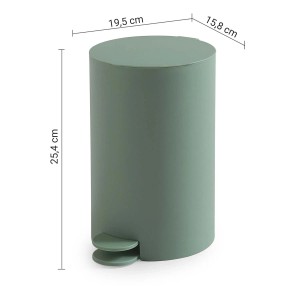 Portarifiuti Sharon in resine termoplastiche 3 lt verde matt