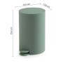 Portarifiuti Sharon in resine termoplastiche 3 lt verde matt_2