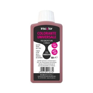 Flacone di colorante universale, tonalità terracotta, 50ml.
