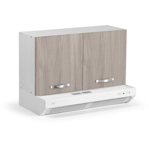 Pensile da cucina con cappa aspirante.