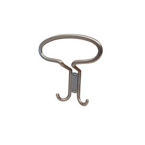 Appendiabiti in zama 125x105 mm nickel satinato