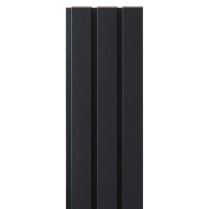 Pannello fonoassorbente decorativo nero 240x30 cm Sp. 19 mm