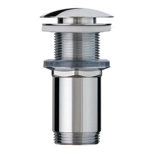 Sifone per doccia cromato, dettaglio.