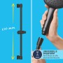 Set doccia Grohe Vitalio Start 110, nero opaco, con asta doccia e doccetta a 2 getti.